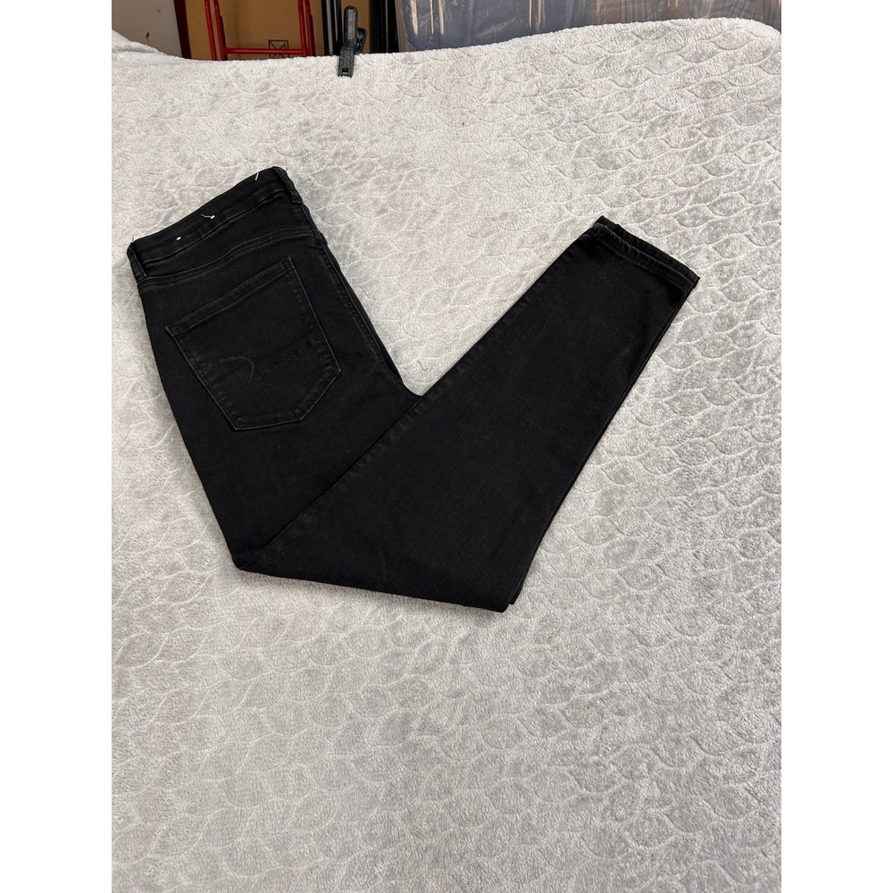 American Eagle Curvy Hi-Rise Jegging Black Ne(x)t Level Stretch Jeans 12 Short